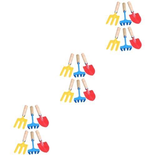 SAFIGLE 6 Sätze Gartenset Für Kinder Kinderanzüge Garten Handschaufel Kindersicheres Schaufelspielzeug Mini-Pflanzen Mini-spatel Kinderwerkzeuge Spielzeug Für Gartengeräte Kinderanzug Holz von SAFIGLE