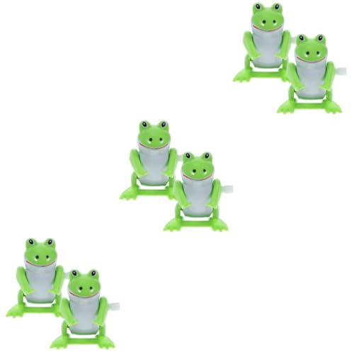 SAFIGLE 6 STK Uhrwerk-Frosch-Spielzeug Süßes Tieruhrwerk Süßer Frosch Froschfigur Süße Froschmodelle Pessach-froschspielzeug Frosch Uhrwerk Spielzeug Frühlingsfrösche Spielzeuge Abs von SAFIGLE