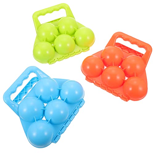 SAFIGLE 6 Stück Schneeball Clip Schneeballschlacht Spielzeug Schneespielzeug Für Kinder Sandball Maker Kinderspielzeug Schneeballschaufel Sandball Form Schneeballschlacht Spiel von SAFIGLE