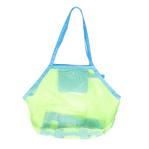 SAFIGLE Aufbewahrungstasche Für Spielzeug Mesh-Strandtasche Spielzeug Strandzubehör Für Babys Kinder Strandtasche Sommerspielzeug Strandspielzeugtaschen Mesh Strandversorgung Netz von SAFIGLE