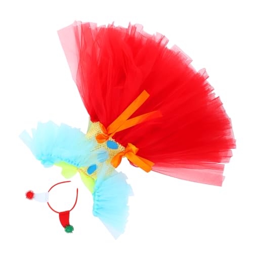 SAFIGLE Clown Kostüm mit Tutu Rock und Headband Mehrlagiges Zirkuskleid für Mädchen Atmungsaktiv und Bequem für Halloween Karneval Schulfeiern und Verkleidungspartys SAFIGLE Clown Kostüm mit Tutu Rock und Headband Mehrlagiges Zirkuskleid für Mädchen Atmungsaktiv und Bequem für Halloween Karneval Schulfeiern und Verkleidungspartys von SAFIGLE