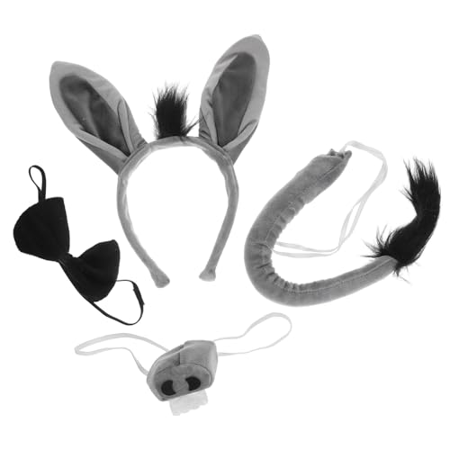 SAFIGLE Esel Kostüm Set mit Ohren Stirnband Elastisch und Leicht Weiches Material Verstellbar für Jungen und Mädchen für Party Rollenspiel und Thematische Veranstaltungen SAFIGLE Esel Kostüm Set mit Ohren Stirnband Elastisch und Leicht Weiches Material Verstellbar für Jungen und Mädchen für Party Rollenspiel und Thematische Veranstaltungen von SAFIGLE