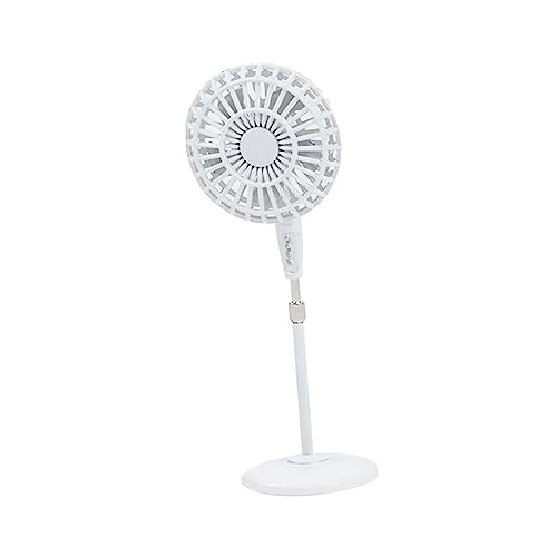 SAFIGLE Fächerornament Mini-Fan Schreibtischventilator Mikrospielzeug Desktop-Fan-Ornamente Handgebläse Puzzle-Spielzeug Miniaturmöbel Miniatur-deckenventilatoren Spielzeuge Weiß von SAFIGLE