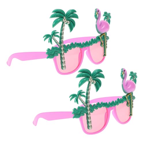 SAFIGLE Flamingo Design Brille Lustige Pinke Partybrillen Für Hawaiianische Feiern Strandpartys Und Foto Requisiten Für Sommerfestlichkeiten Und Geburtstagsfeiern von SAFIGLE