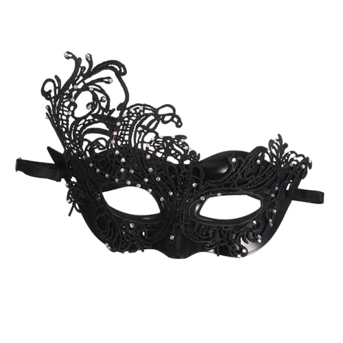 SAFIGLE Halbgesichts Masquerade Maske Damen Spitzen Design mit Elastischem Band für Halloween Ball Karneval Kostüm Party SAFIGLE Halbgesichts Masquerade Maske Damen Spitzen Design mit Elastischem Band für Halloween Ball Karneval Kostüm Party von SAFIGLE