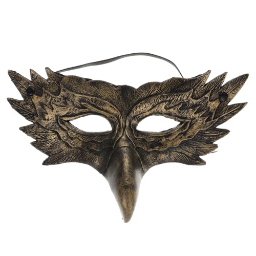 SAFIGLE Halloween-Adler-Cosplay- Pu- Schnabel Kostümmaske Maskerade Party Halbes Gesicht Vogel Anime- Zubehör Für Karneval Festival Partyzubehör von SAFIGLE