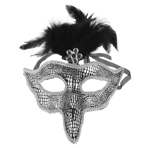 SAFIGLE Halloween-Adlermaske Halbe Gesichtsmaske Mit Strasssteinen Weißkopfseeadler Patriotische Kostümmaske Tierkostümmaske Venezianische Kristallmaske Zubehör Für Maskerade Karneval von SAFIGLE