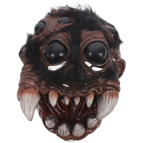 SAFIGLE Halloween-Horror-Maske Spinnen-Horror-Maske Realistische Gruselige Gesichtsbedeckung Für Halloween-Cosplay-Party-Kostüm-Kopfbedeckung von SAFIGLE