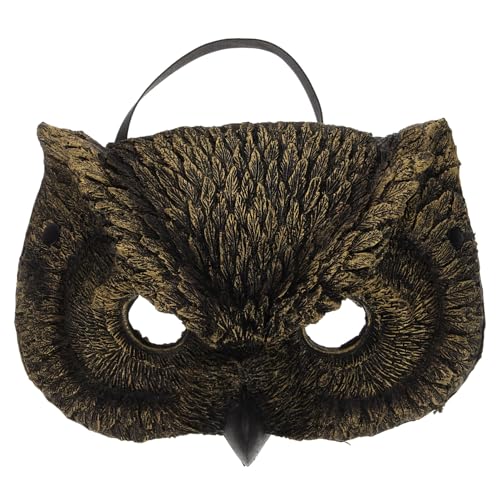 SAFIGLE Eulenmaske Tiermaske Geburtstagsmaske Halloween-Kostümmaske Partymaske Festivalmaske Vogeleule Maskerademaske Cosplay-Abdeckung Augenmaske Halloween-Maske Cosplay von SAFIGLE