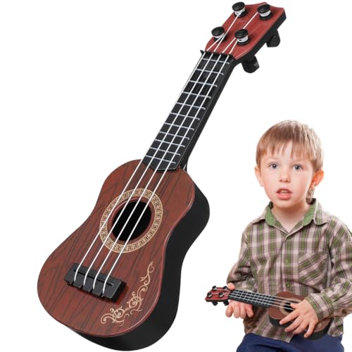 SAFIGLE Musikgitarrenspielzeug Für Kinder Ukulele Klassisches 4-Saiter-Instrument Mini-Kindergitarre Musikanfänger Lern- Und Lernspielzeug Geeignet Für Kleinkinder Jungen Und Mädchen von SAFIGLE