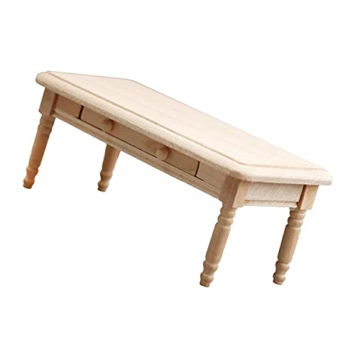 SAFIGLE Kleines Couch Tisch Tisch hühner Spielzeug kinderknallzeug DIY Modellbau puppenhauszubehör Teetisch Retro-Dekor Wohnkultur Couchtisch DIY-Versorgung Mini- -Dekor Holz von SAFIGLE