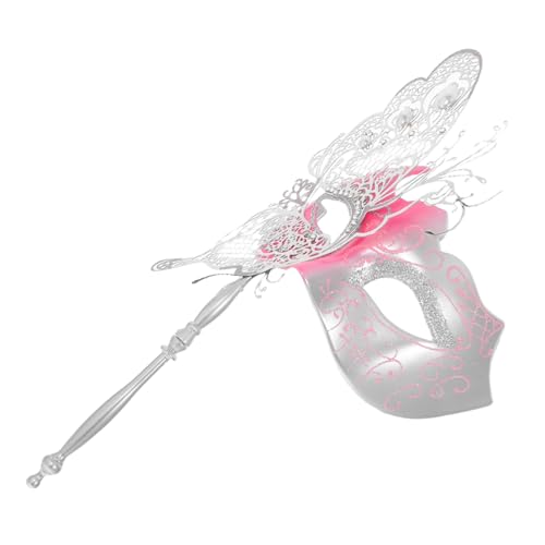 SAFIGLE Leichte Langlebige Metall-venezianische Schmetterlings-maske mit Stab für Damen Festliche Maskerade Geeignet für Mardi Gras Halloween Ball und Abendveranstaltungen SAFIGLE Leichte Langlebige Metall-venezianische Schmetterlings-maske mit Stab für Damen Festliche Maskerade Geeignet für Mardi Gras Halloween Ball und Abendveranstaltungen von SAFIGLE