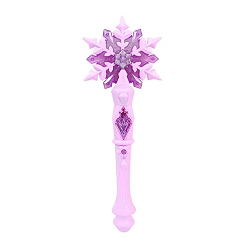 SAFIGLE Leuchtender Schneeflocken-Zauberstab Led-Schneeflocken-Zauberstab-Spielzeug Mit Sound Kinder Cosplay-Kostümzubehör Weihnachtsgeburtstagsgeschenke Für Kinder Mädchen – Rosa von SAFIGLE