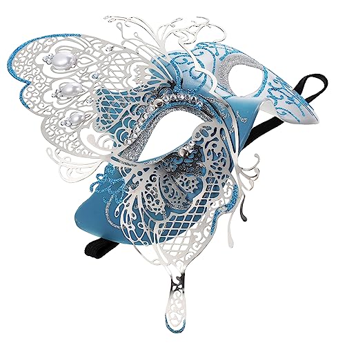 SAFIGLE Masquerade Ball Maske Damen mit Strass Schmetterlingsdesign Verstellbare Halbgesichtsmaske für Karneval Halloween Party und Abschlussball Elastisches Band Einheitsgröße SAFIGLE Masquerade Ball Maske Damen mit Strass Schmetterlingsdesign Verstellbare Halbgesichtsmaske für Karneval Halloween Party und Abschlussball Elastisches Band Einheitsgröße von SAFIGLE