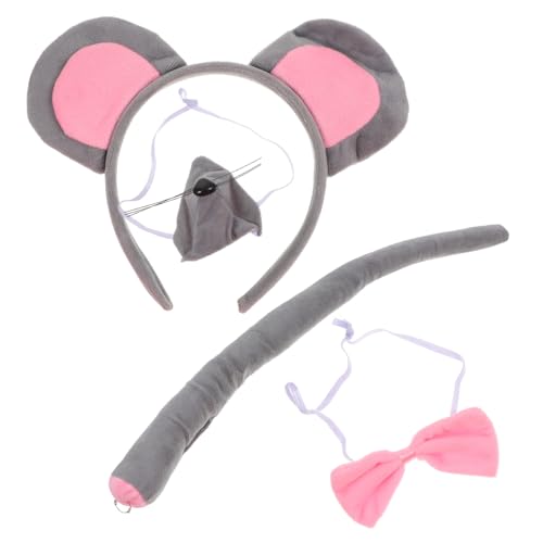 SAFIGLE Maus Kostüm Zubehör mit Ohren Haarreif Schleife Nase und Weiches Material Bequem für Halloween Karneval Geburtstag Cosplay Party und Fotorequisiten SAFIGLE Maus Kostüm Zubehör mit Ohren Haarreif Schleife Nase und Weiches Material Bequem für Halloween Karneval Geburtstag Cosplay Party und Fotorequisiten von SAFIGLE