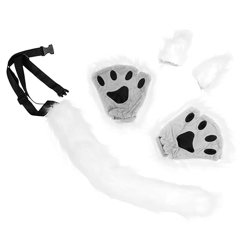 SAFIGLE Plüsch Tierkostüm mit Abnehmbaren Katzenohren und Pfoten Weiches Cosplay Zubehör für Halloween Party Hautfreundlich Langlebig und Realistisch Gestaltet SAFIGLE Plüsch Tierkostüm mit Abnehmbaren Katzenohren und Pfoten Weiches Cosplay Zubehör für Halloween Party Hautfreundlich Langlebig und Realistisch Gestaltet von SAFIGLE