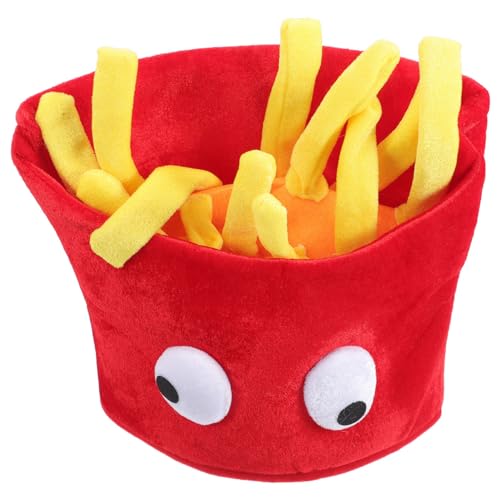 Pommes-Frites-Hut Pommes-Frites-Kostüm Feinschmecker-Liebe-Geschenk-Hut verrückte hüte für kinder Mützen osterparty Abschlussball Requisiten Lebensmittel Zubehör bilden Tuch von SAFIGLE