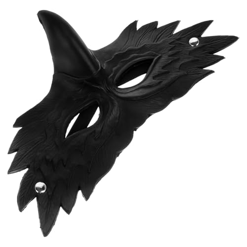 SAFIGLE Pu-Maske Halloween-Vogelmaske Realistische Tier- Für Maskerade Abschlussball Cosplay Karneval Party Kostümzubehör Foto-Requisiten von SAFIGLE