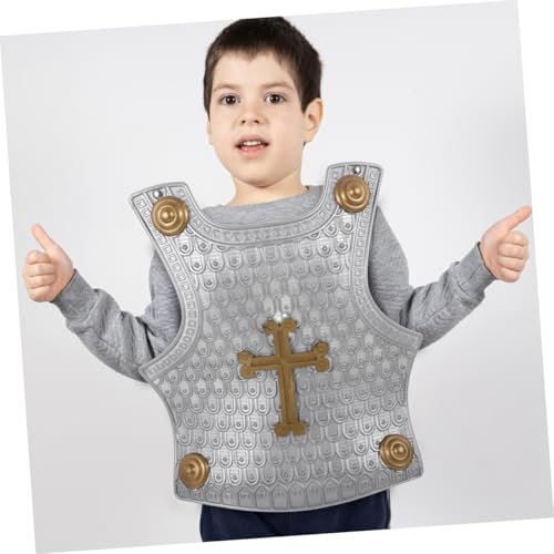 SAFIGLE Rüstung aus Kunststoff Retro Kostüm mit Schild und Brustpanzer Leichtes Sicheres Rollenspiel Zubehör für Kleinkinder und Vorschulkinder SAFIGLE Rüstung aus Kunststoff Retro Kostüm mit Schild und Brustpanzer Leichtes Sicheres Rollenspiel Zubehör für Kleinkinder und Vorschulkinder von SAFIGLE