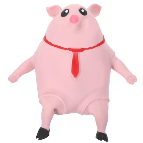 SAFIGLE Schweine-Quetschspielzeug, 21 cm Großes Schweinespielzeug, Schwimmbadspielzeug, Süßes Rosa Tier-Quetschspielzeug, Neuartiges Süßes Quetschspielzeug, Schweine-Stressball, Schweine-Sensorbälle von SAFIGLE