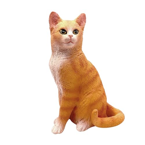 SAFIGLE Simulation Haustier Katze Katzenspielzeug Tortendeko Einschulung Plastik Mini Spielzeugset Kind von SAFIGLE