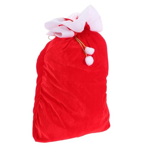 SAFIGLE Weihnachtsmannstüten Mit Kordelzug, 71,9 X 40,6 Cm, Großer Weihnachtsmann-sack, Riesiger Süßigkeitenbeutel Mit Kordelzug Zum Verpacken Festlicher Für Den Urlaub, von SAFIGLE