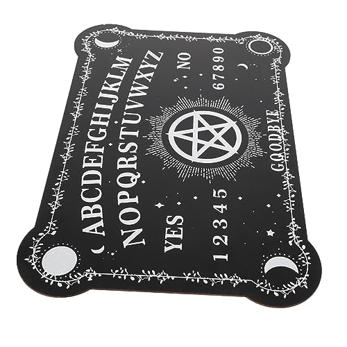 SAFIGLE Weissagungswerkzeug Altar Liefert Wünschelrutenpendel Wicca-Altar-versorgung Pendel Antworttafeln Heim-wahrsagerei-Requisite Pendel-alphabettafel Partyzubehör Wahrsagetafel Holz von SAFIGLE