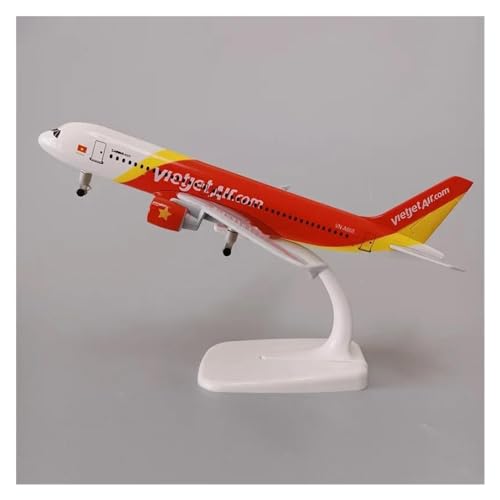 SAFWEL Flugzeug Spielzeug 19 cm Legierungsmetall Vietnam Airlines Air VietJet Airbus 320 A320 Airways Flugzeugmodell Druckguss-Flugzeugmodellflugzeug Mit Rädern von SAFWEL