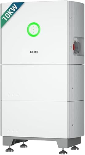 SAJ HS2 Hybrid 3-Phasen Solar Stromspeicher Wechselrichter, All-in-One Solar Strom Energiespeicher System, Three Phase Solarspeicher Hochspannungs 10kW Inverter +10kWh LiFePO4 Batterie Modul von SAJ