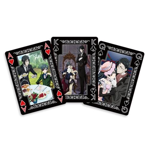 SAKAMI - Black Butler - 52 Spielkarten - Poker, Kartenspiel, Deck, Playing Cards - original & lizensiert von SAKAMI