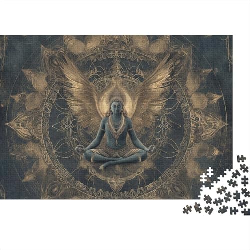 Buddha Statue 1000-teiliges Puzzle Für Erwachsene,Buddha-Figur Impossible Puzzle,schöne Geschenkidee 1000pcs (75x50cm) von SANDUOHUA