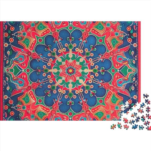 Colorful Blume Chart Puzzle 1000 Teile Erwachsener,Mandalablumephilippines.kgmphilippines.kgmphilippines.kgm BlumenPuzzle Farbenfrohes Legespiel,FamiliendekoRatteteionen 1000pcs (75x50cm) von SANDUOHUA