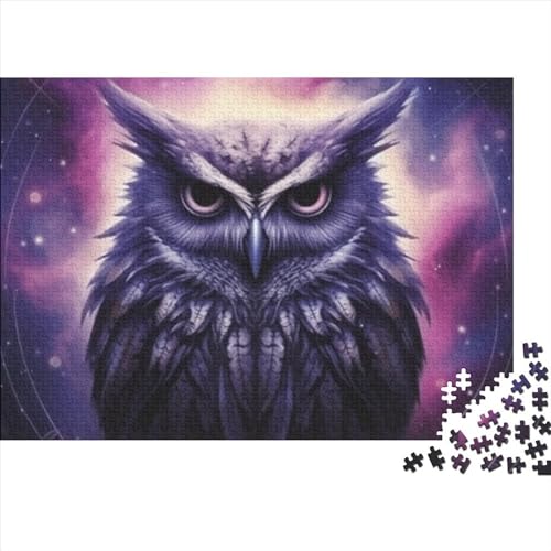 Eulen Puzzle 500 Teile Für Erwachsene,Wildtiere Impossible Puzzle,schöne Geschenkidee 500pcs (52x38cm) von SANDUOHUA