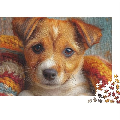 Golden Retriever 1000 Puzzleteile Für Erwachsene,Pet Hund Impossible Puzzle,Familien-Puzzlespiel 1000pcs (75x50cm) von SANDUOHUA