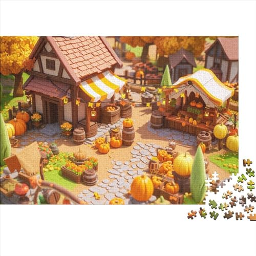 HausPuzzle 300 Teile Erwachsener, stilisierte 3D-Szene300 Puzzleteile, Bwechslungsreiche Puzzle Für Erwachsene, Puzzle Erwachsene, Familiendekorationen 300pcs (40x28cm) von SANDUOHUA