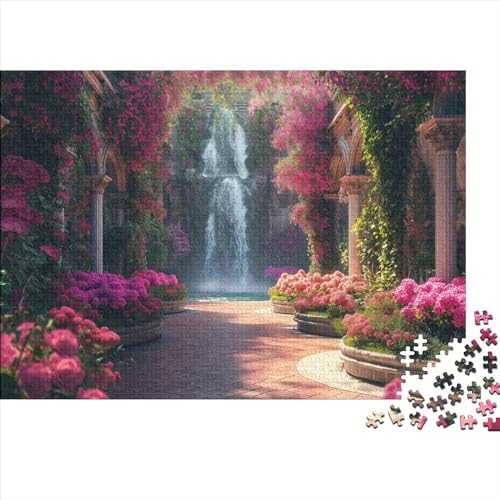 Hohe Berge und fließendes Wasser Landschaft Puzzle 300 Teile Erwachsener, 300 Puzzleteile, Bwechslungsreiche Puzzle Für Erwachsene, Premium Quality, Familien-Puzzlespiel 300pcs (40x28cm) von SANDUOHUA