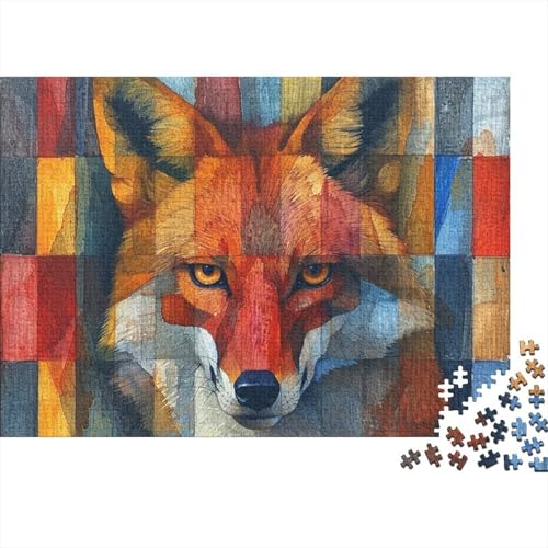 Jungle Fuchs 300 Puzzleteile Für Erwachsene,Jungle Tiere Impossible Puzzle,schöne GescHennekidee 300pcs (40x28cm) von SANDUOHUA