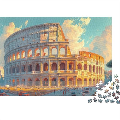 Kolosseum 1000 Stück Puzzles Für Erwachsene, Puzzle 1000 Teile, Bwechslungsreiche Puzzle Erwachsene, Premium Quality, Familien-Puzzlespiel 1000pcs (75x50cm) von SANDUOHUA