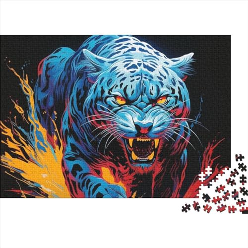 Leopard 300 Puzzleteile Für Erwachsene,Precious Wildtieres Impossible Puzzle,Familiendekorationen 300pcs (40x28cm) von SANDUOHUA