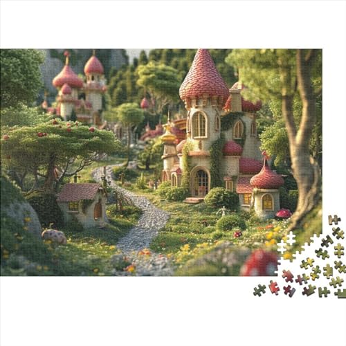 Märchenszene 1000-teiliges Puzzle Für Erwachsene,Schöne Landschaft Puzzle Farbenfrohes Legespiel,Puzzle-Geschenk 1000pcs (75x50cm) von SANDUOHUA