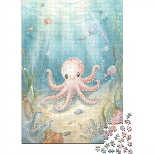 Oktopus Puzzle 1000 Teile Puzzle Für Erwachsene Und Kinder Ab 14 Jahren Puzzel 1000pcs (75x50cm) von SANDUOHUA