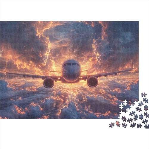 Passenger Luftfahrzeuge Puzzle 300 Teile Für Erwachsene,Flugzeug Diagram Impossible Puzzle,Familien-Puzzlespiel 300pcs (40x28cm) von SANDUOHUA
