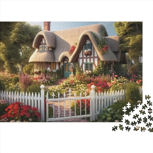 Rustikale Hütte 300-teiliges Puzzle Für Erwachsene, Impossible Puzzle,Puzzle-Geschenk 300pcs (40x28cm) von SANDUOHUA