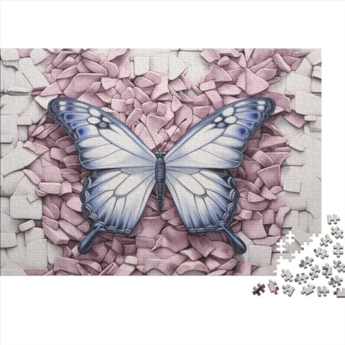 Schmetterling 1000 Puzzleteilige Für Erwachsene,Bunte Insekten Impossible Puzzle,Puzzle-Geschenk 1000pcs (75x50cm) von SANDUOHUA