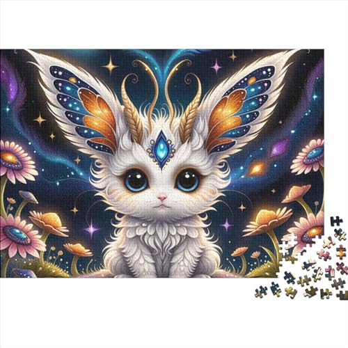 Schöne Kreaturen Puzzle 300 Teile Erwachsener,Tier Diagram(bunny) Impossible Puzzle,FamiliendekoRatteteionen 300pcs (40x28cm) von SANDUOHUA