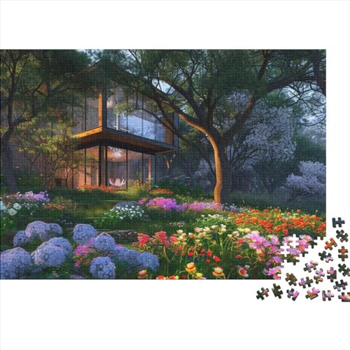 Schönes Haus 1000 Stück Puzzles Für Erwachsene, schöne Landschaft 1000 Puzzleteilige, Bwechslungsreiche Puzzle Erwachsene, Puzzle Erwachsene, Familien-Puzzlespiel 1000pcs (75x50cm) von SANDUOHUA