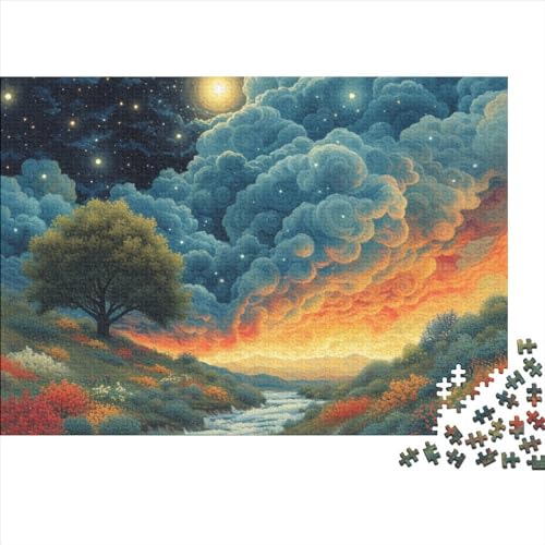 Sternenbaum 300-teiliges Puzzle Erwachsener,Galaxy Universum Flugzeugtary Theme Impossible Puzzle,Puzzle-GescHennek 300pcs (40x28cm) von SANDUOHUA