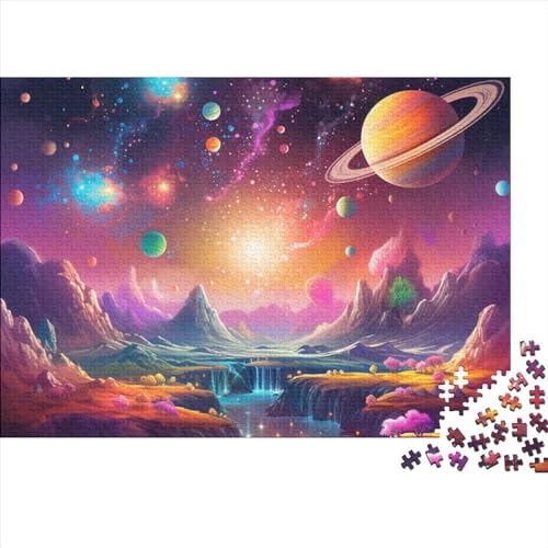 Universum Flugzeugt 1000 Puzzleteilige Für Erwachsene,Galaxy Universum Flugzeugtary Theme Impossible Puzzle,Familien-Puzzlespiel 1000pcs (75x50cm) von SANDUOHUA