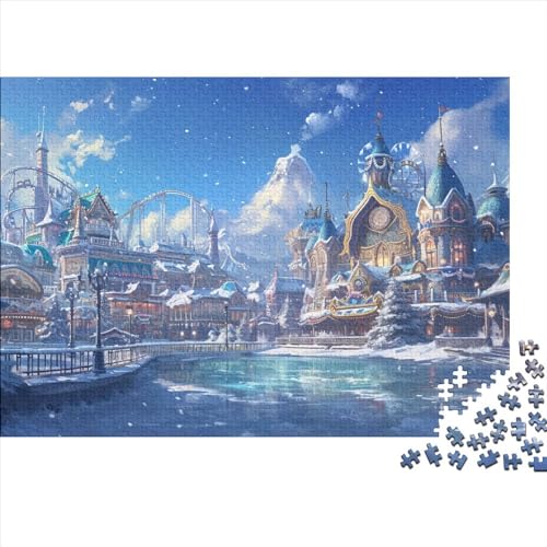 Vergnügungspark 1000-teiliges Puzzle Für Erwachsene,Mysteriöses Haus Impossible Puzzle,Puzzle-Geschenk 1000pcs (75x50cm) von SANDUOHUA