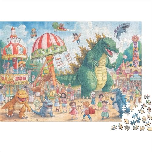 Vergnügungspark Puzzle 500 Teile Für Erwachsene,Anime-Zeichen Puzzle Farbenfrohes Legespiel,Puzzle-Geschenk 500pcs (52x38cm) von SANDUOHUA